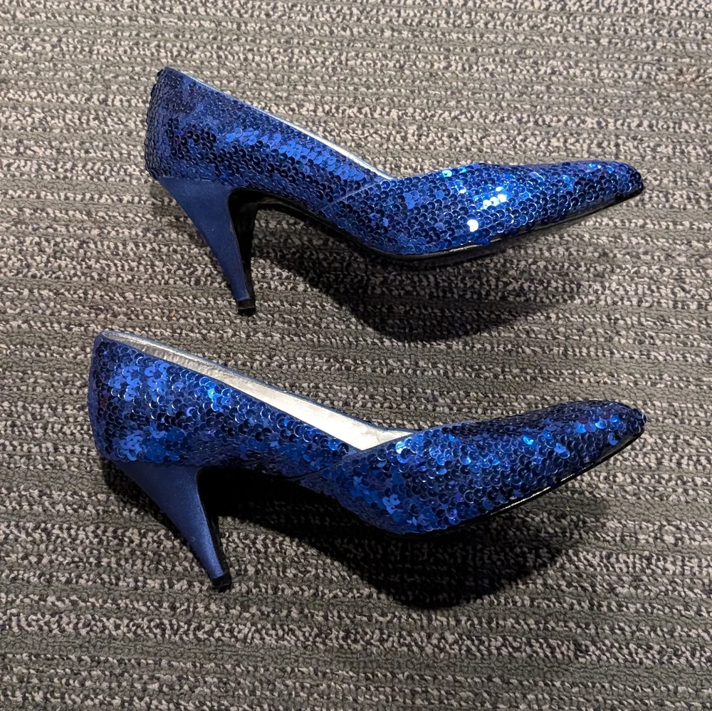 Vintage Ann Marino sequined shoes
